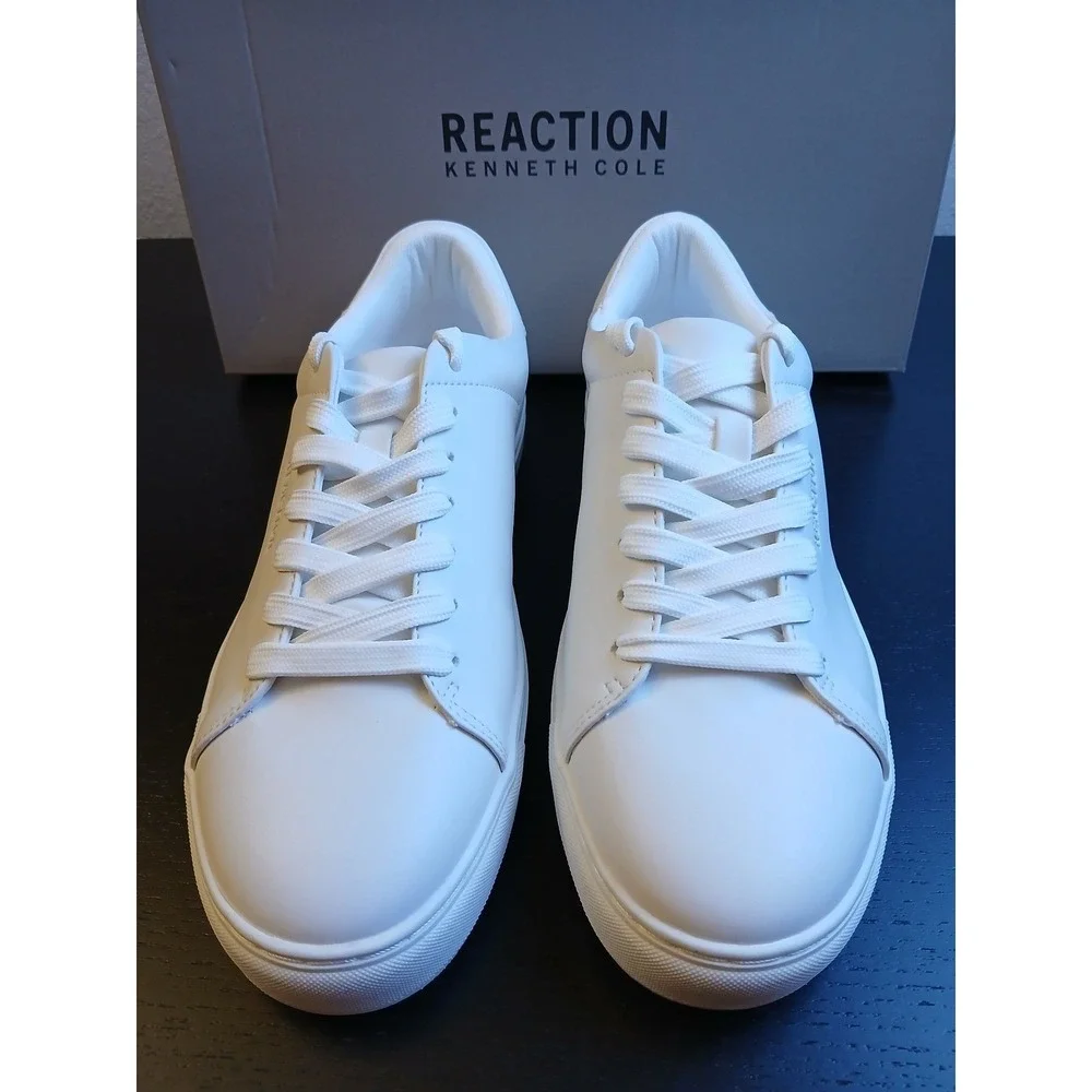 Kenneth Cole Reaction KRJAVON-O white Low Top Sneakers Men's 12 M New